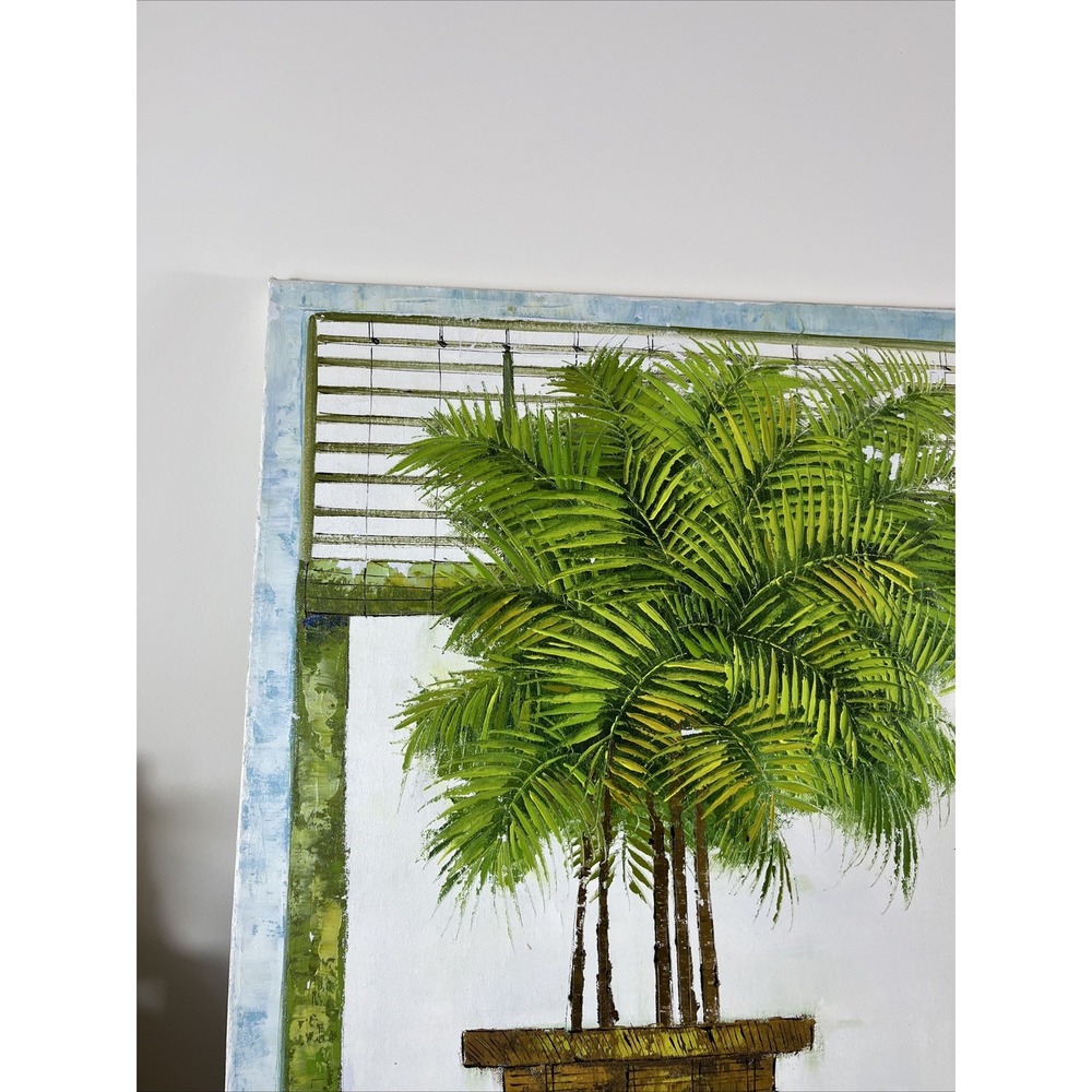 Alisher Signed Vintage Oil Painting on Canvas 24 Inches Height and 36 Inch Wide - Picture 5 of 12